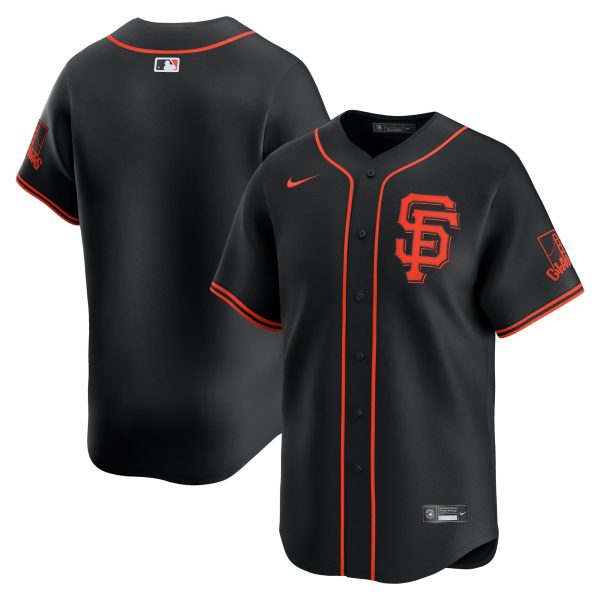 Men's San Francisco Giants  Nike Black  Alternate Limited Jersey