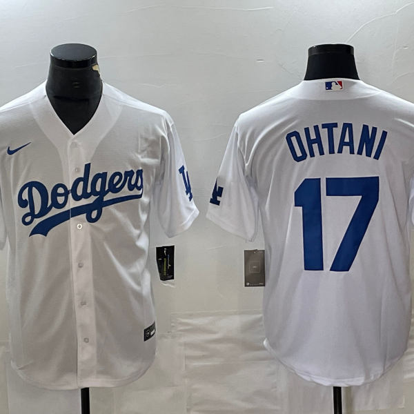 Men's Los Angeles Dodgers #17 Nike White Shohei Ohtani Jersey