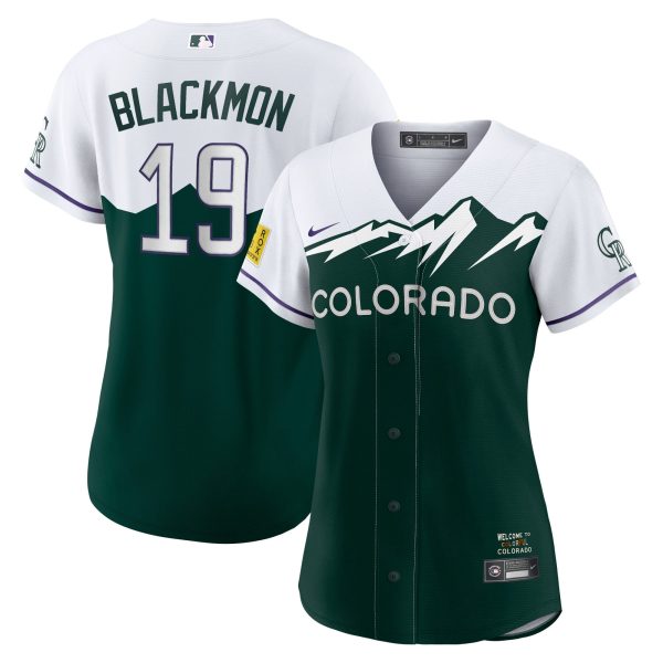 Women's Colorado Rockies Charlie Blackmon Nike White City Connect Replica Player Jersey