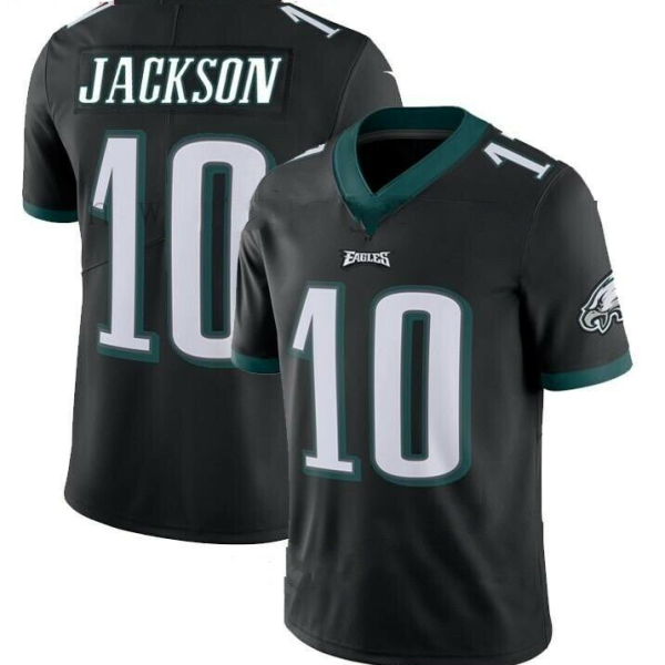 Men's Nike Philadelphia Eagles #10 Desean Jackson Black Alternate Stitched NFL Vapor Untouchable Limited Jersey