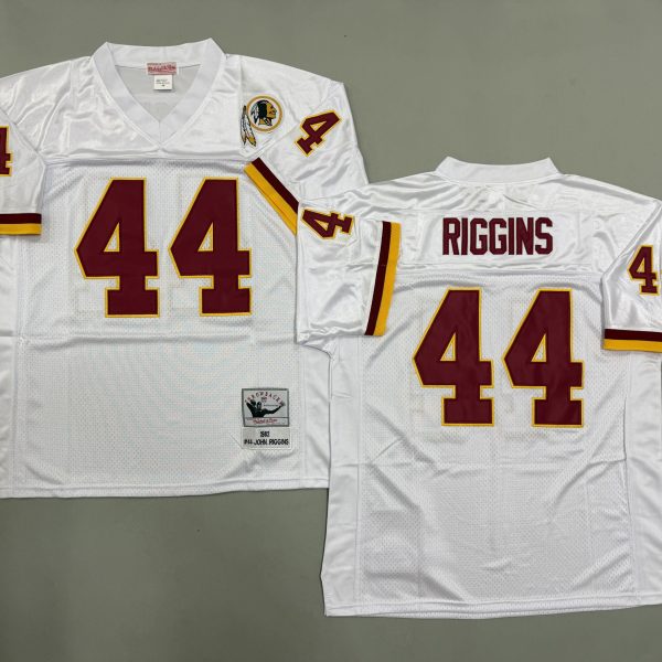 Men's Washington Commanders #44 John Riggins White Jersey