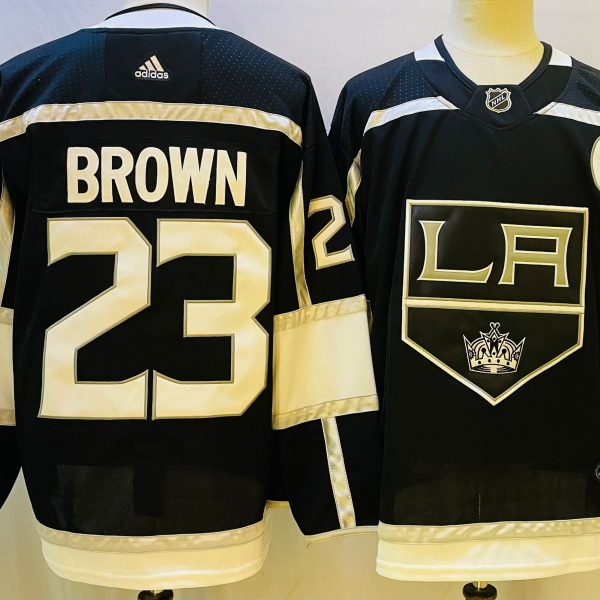 Men's #23 Dustin Brown Los Angeles Kings Black NHL Jersey