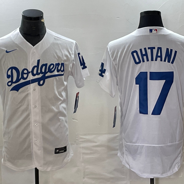 Men's Los Angeles Dodgers #17 Nike White Shohei Ohtani Jersey