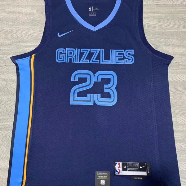 Men's #23 Derrick Rose Memphis Grizzlies Blue City Edition Jersey