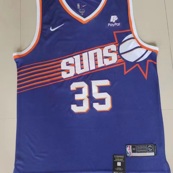 Men's #35 Kevin Durant Phoenix Suns Blue City Edition Jersey