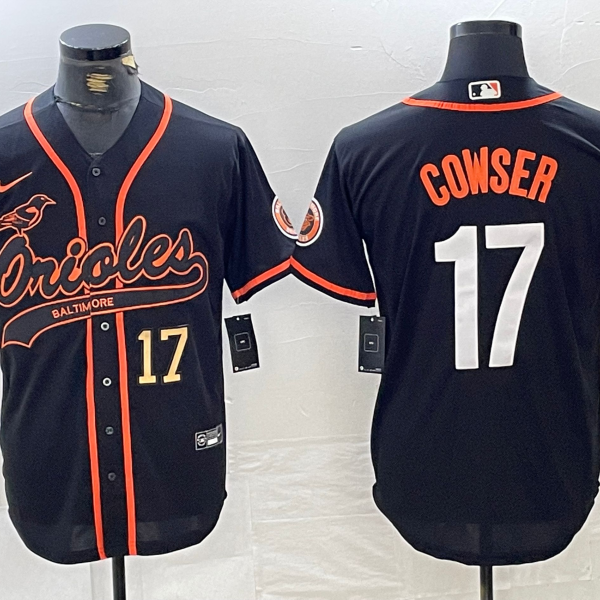 Men's Baltimore Orioles Jersey #17 Colton Cowser Black Jersey
