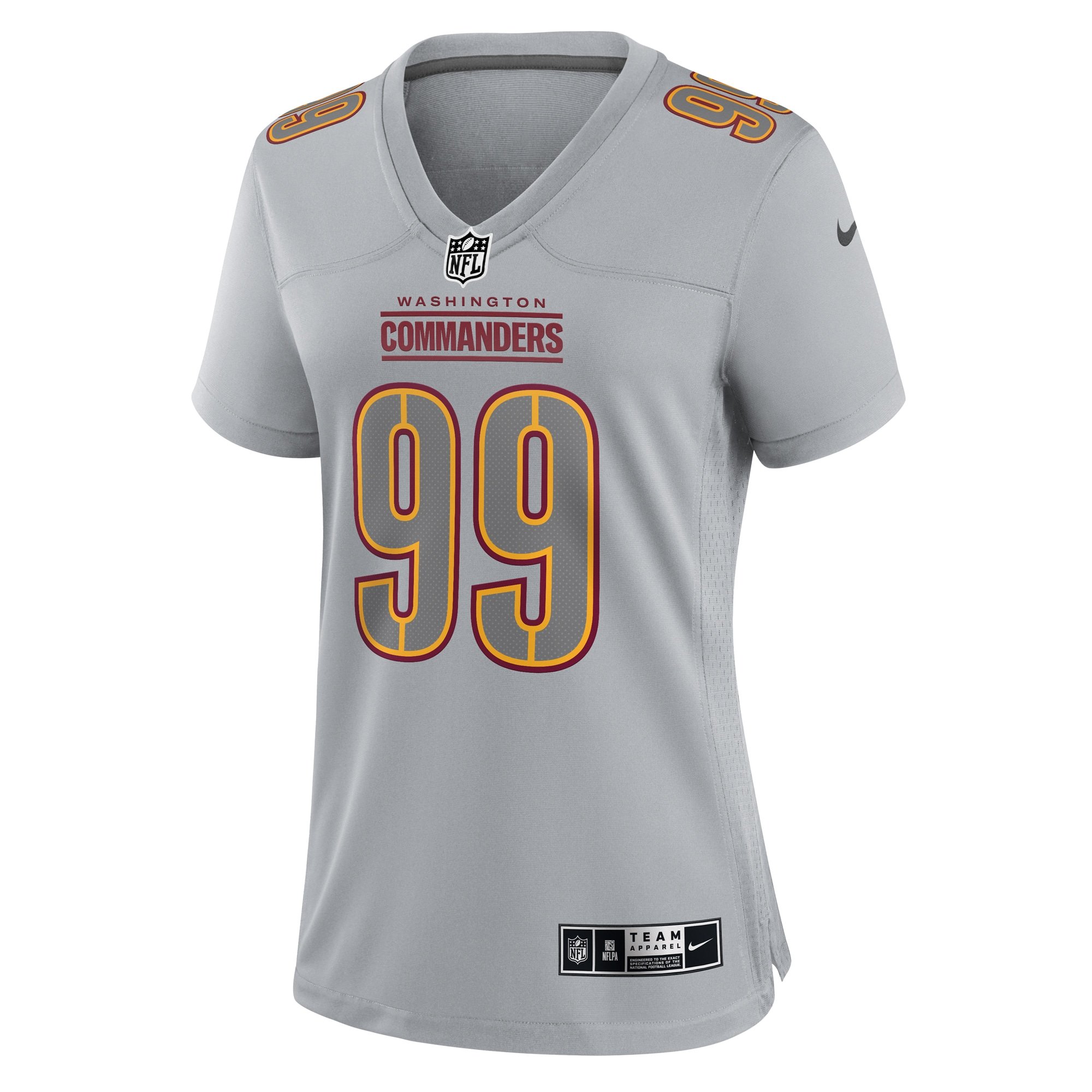 Women's Washington Commanders Chase Young Nike Gray Atmosphere Fashion Game Jersey - Image 2