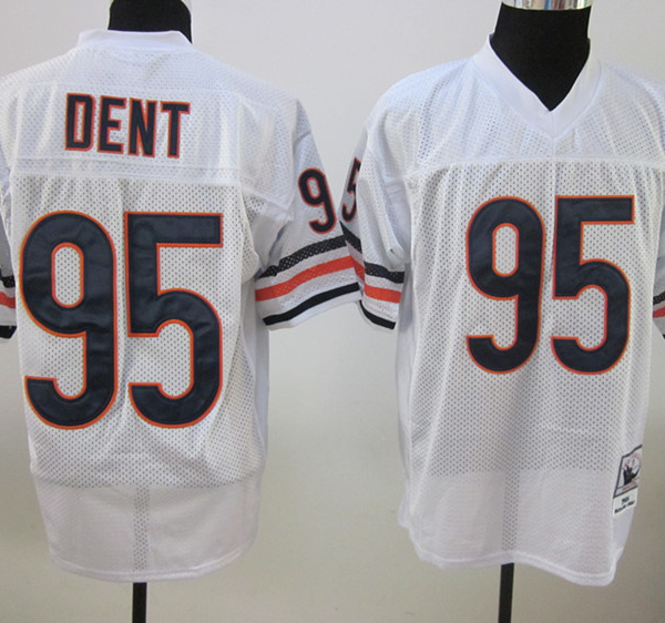 Mitchell and Ness Chicago Bears #95 Richard Dent White Stitched NFL Jersey