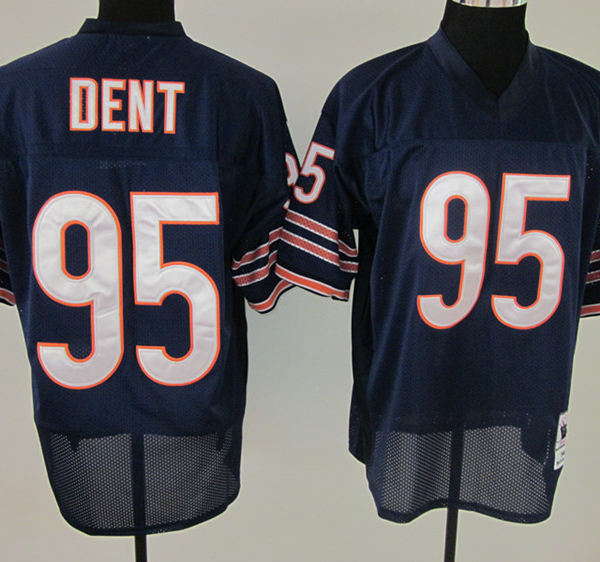 Mitchell and Ness Chicago Bears #95 Richard Dent Blue Stitched NFL Jersey