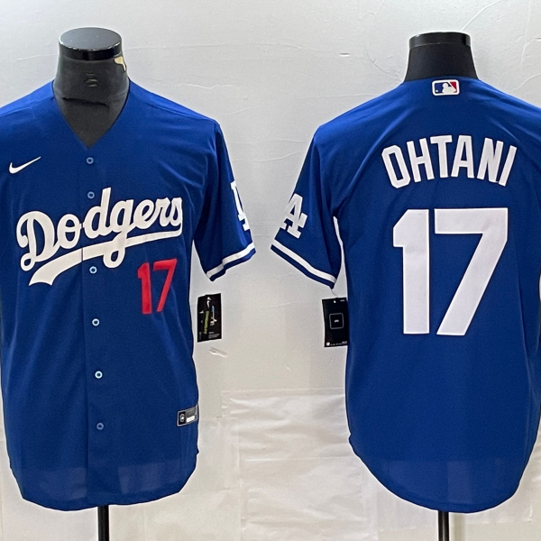 Men's Los Angeles Dodgers #17 Nike Blue Shohei Ohtani Jersey
