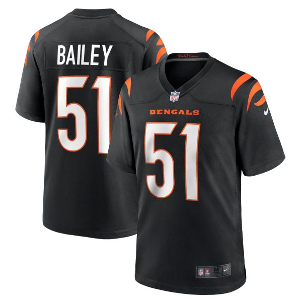 Men's Cincinnati Bengals Markus Bailey Nike Black Game Jersey
