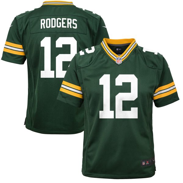 Youth Green Bay Packers Aaron Rodgers Nike Green Game Jersey