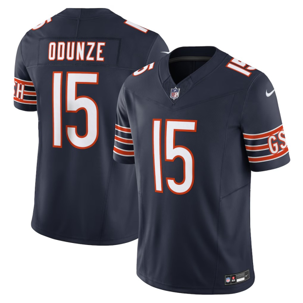 Men's Chicago Bears #15 Rome Odunze Nike Navy Vapor F.U.S.E. Limited Jersey
