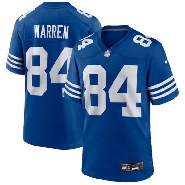 Men's Indianapolis Colts Tyler Warren Nike Royal Alternate Game Jersey