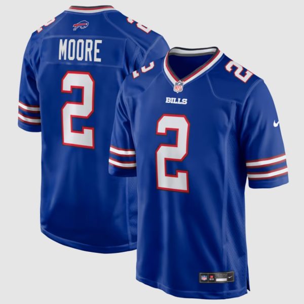 Men's Buffalo Bills D.J. Moore Nike Royal Game Jersey